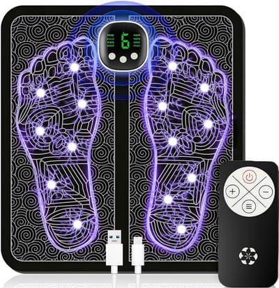 Unyqoos® Opvouwbaar elektrisch voetmassageapparaat voor spierontspanning en verbeterde circulatie