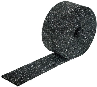 IVOL Rubber tegeldrager op rol van 10 meter - breedte 50 mm dikte 10 mm