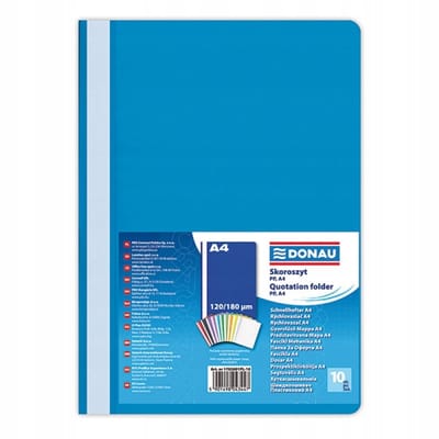 Donau Skoroszyt PP A4 Standard 120/180micr Blauw