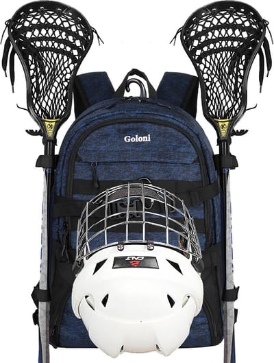 Grote Sporttas met Twee Stokhouders en Apart Schoenenvak voor Hockey en Lacrosse