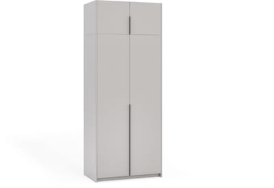 Kledingkast Apollonia I zonder Spiegel 100 x 250 cm (kasjmier, zwarte handgrepen)