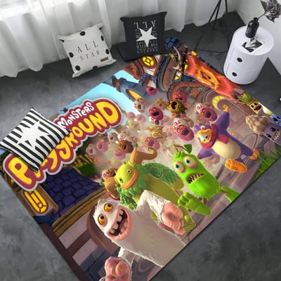 3D My Singing Monsters Keukenmat Wasbaar Antislip Woonkamer Bank Stoelen Gebiedsmat Keuken Moderne Huisdecoratie 40x60cm