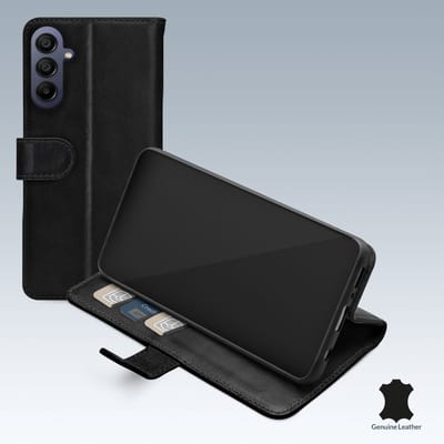 Mobilize Telefoonhoesje geschikt voor Samsung Galaxy A25 Hoesje | Mobilize Premium Gelly Wallet Bookcase Portemonnee | Pasjeshouder voor 3 Pasjes | Telefoonhoesje voor Pinpas / OV Kaart / Rijbewijs - Zwart