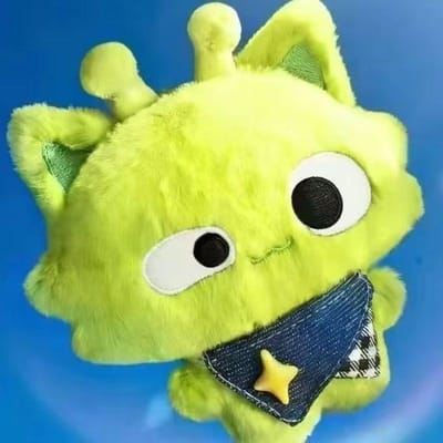 Nieuwe Cartoon Buitenaardse Kat Pluche Speelgoed Zachte Pop Anime Sleutelhanger Groene Kat Hanger Leuke Kamerdecoratie Accessoires Verrassingsspeelgoed Cadeaus beige