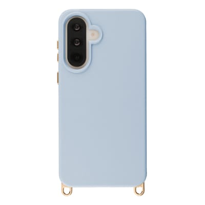 Selencia Hoesje - Geschikt voor Samsung Galaxy A37 (5G) - Rivièra Backcover met Magnetische Ring met afneembare haakjes - Powder Blue