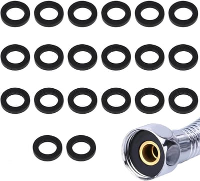 20 Stuks O-Ringen Set voor Waterdichte Verbindingen, Rubberen Afsluitringen voor Douchekop en Slangen, Ideaal voor Sanitair en Huishoudelijk Gebruik