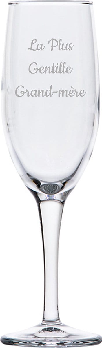 Champagneglas gegraveerd - 16,5cl - La Plus Gentille Grand-mère