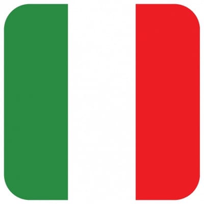 Bierviltjes Italiaanse vlag vierkant 15 st