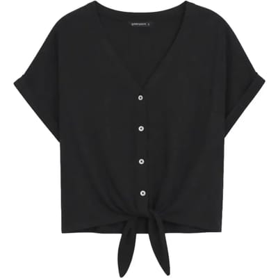 Vrouwelijke ruime knoopblouse Greenpoint Regular
