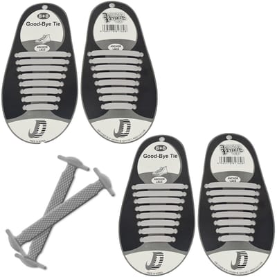 Dailygoody - Elastische Siliconen Veters - 2 Paar No-Tie Veters voor Sneakers en Casual Schoenen