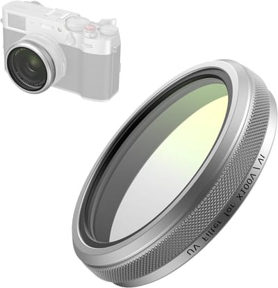 UV Filter voor FUJIFILM X100VI/X100V - 99% Lichtdoorlatend, Optisch Glas, Waterdicht en Krasbestendig, Lichtgewicht Aluminium Frame, Lensbescherming en Schoonmaakdoek
