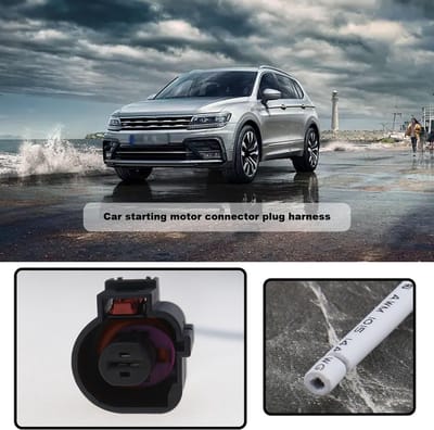 Dailygoods - Dailygoody - Auto Starter Motor Kabelboom - 1 Pin Connector - Eenvoudige installatie - Compatibel met VW en Audi - Vervangende harnas - Geschikt voor .