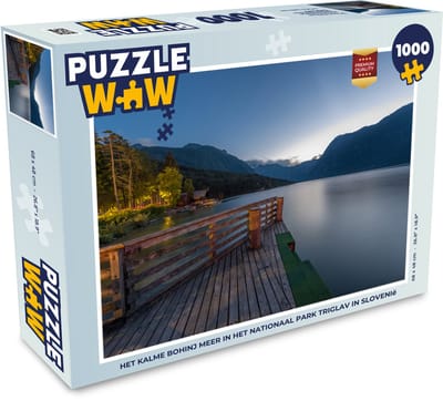 Puzzel Het kalme Bohinj meer in het Nationaal park Triglav in Slovenië - Legpuzzel - Puzzel 1000 stukjes volwassenen