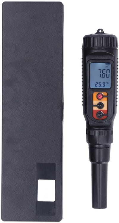 Dailygoody - Digitale Bodem pH-meter - pH Tester - Waterdicht IP67 - Temperatuurmeting - Bodemonderzoek - Geschikt voor Grond en Vloeistoffen