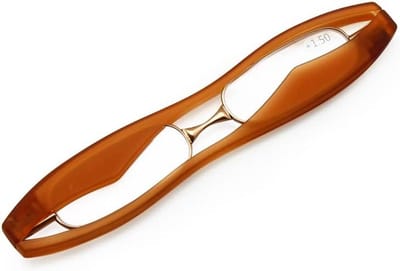 Opvouwbare Leesbril +1.0 tot +3.0 Kracht, Mini Zaklezer 360° Draaibaar