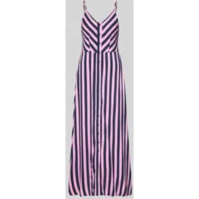 maxi-jurk van viscose met knoopsluiting model 'SAVANNA'