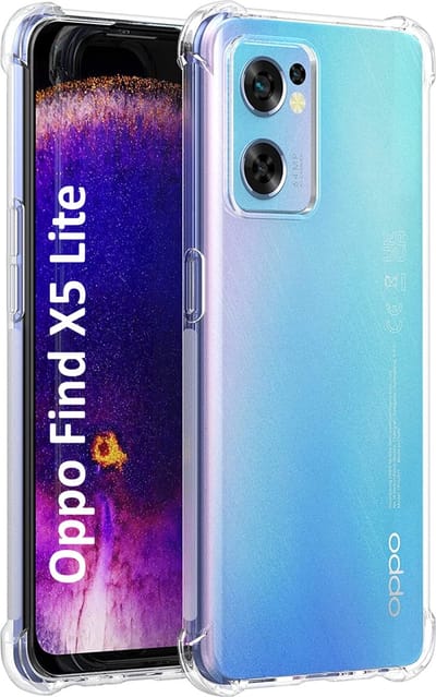 Hoesje voor Oppo Find X5 Lite backcover Shockproof siliconen Transparant