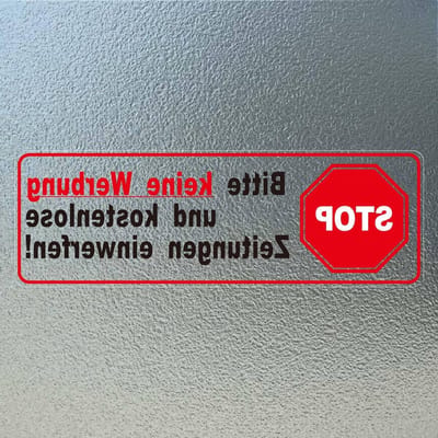 Set van 10 Waterdichte Zelfklevende Stickers voor Brievenbus, 9x3 cm, Geen Reclame, Ideaal voor Thuis en Kantoor, Gratis Kranten