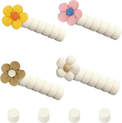 Beschermende Covers voor Deurgrepen - 4 Stuks - Veiligheid voor Kinderen, Ideaal voor Huizen, Kinderdagverblijven en Kantoorgebouwen (Beige)