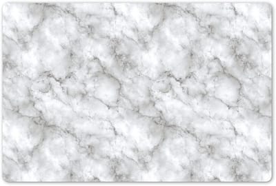 Placemats 45x30 cm - Placemat kunststof - 1 stuk - Grijs - Marmer - Klassiek - Aders - Borden onderleggers - Decoratie voor op tafel - Keuken tafeldecoratie accessoires - Vinyl onderlegger - Tafelversiering
