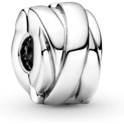 925 Sterling Zilver Sprankelende Pavé & Perzikbloesem Clip Kralen Bedels Passen Originele Armband Clips voor Vrouwen Sieraden Cadeau white