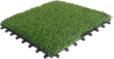 Kunstgras Tegels - Vloer Decoratie - Tuin Aankleden - In elkaar grijpend Ontwerp - 30x30x2cm - Groen