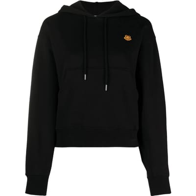 Boxy hoodie met tijgerlogo