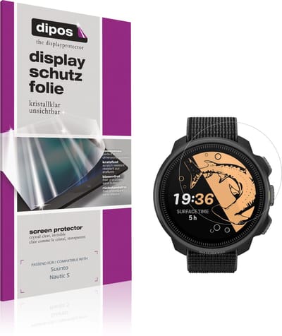 dipos – 6x Beschermfolie geschikt voor Suunto Nautic S | Krasbestendige & heldere Screenprotector Ultra-Thin