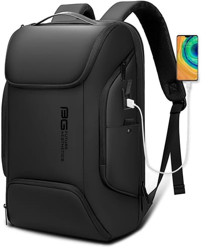 Dailygoods- Laptoprugzak Waterdicht - Grote Capaciteit - Externe Oplaadaansluiting - Oxford-weefsel - Krasbestendig - Geschikt voor 15,6 inch laptop - Rugzak