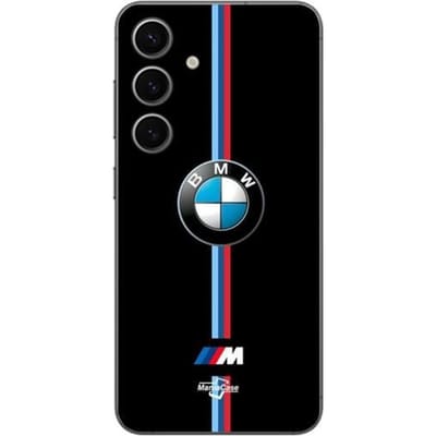 Hoesje - BMW - Samsung Galaxy S24 FE - Flexibel - Zwart - M-logo