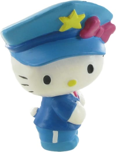 Comansi Speelfiguur Hello Kitty: Police 6 Cm Wit