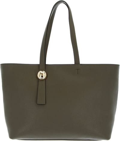 FURLA Leren Schoudertas Shopper Sfera Tote Bag Sage Olijfgroen