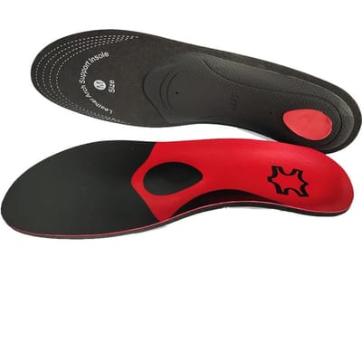 Semelles à Support Plantaire Élevé Pour Chaussures Pieds Plats Orthopédiques Travail Semelles Chaussures Semelles Pour Fasciite Plantaire Valgus Coussinets Chaussures L EU45-47 (30cm) rouge
