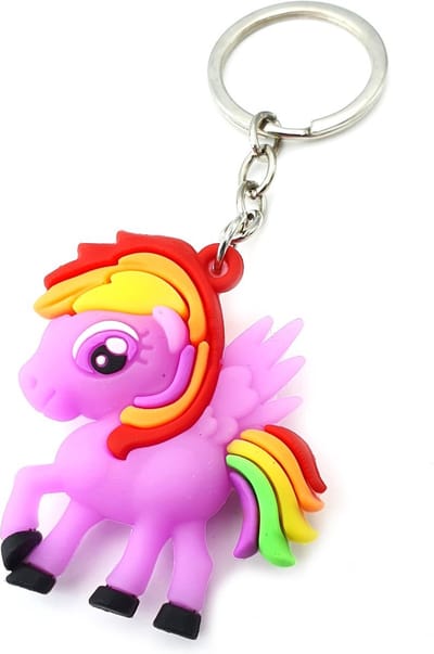 Scoby - Sleutelhanger - Unicorn - Eenhoorn Accessoire - Siliconen Keychain - Leuk Cadeautje - 1 Stuks - Paars