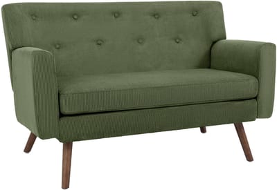 CLP Kioni 2-zitsbank - 240 kg belastbaar - ribstof - groen