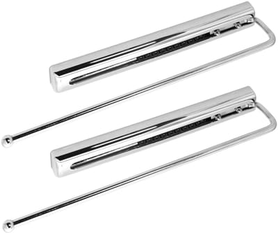 SOTECH 2 x Handdoekenrek 325 mm met 1 arm gepolijst chroom