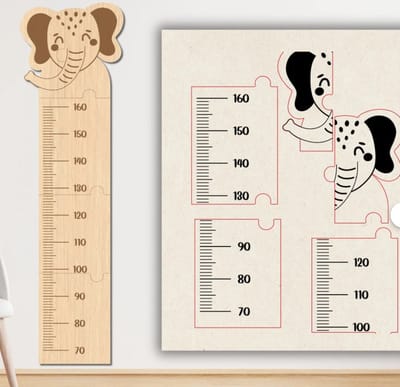 Gepersonaliseerde houten babygroeimeter/ groeimeter/ kraamcadeau/ baby cadeau/ newborn/groeimeter voor baby