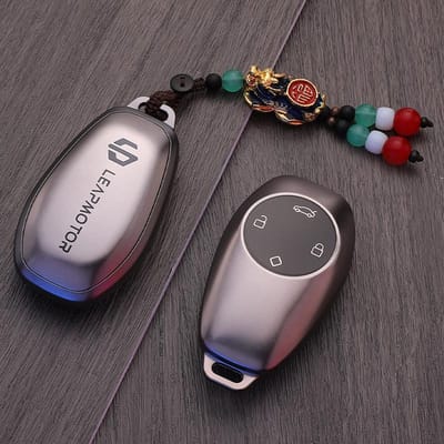 Voor Leapmotor B10 T03 C01 C11 Autosleutelhoes Sleutelhangerhoes TPU Afstandsbediening Sleutelhouder Krasbestendige Sleutelhanger Accessoires