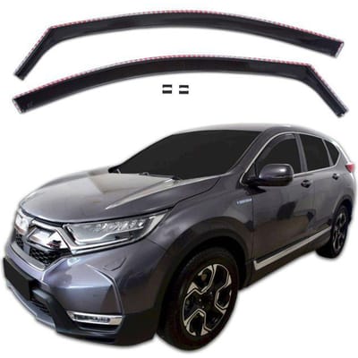 Luchtafweerders (ruiten) - Honda CR‑V 2018‑2022 5-deurs - 2 stuks - Zwart getint - Eenvoudige montage