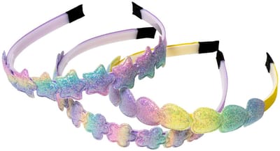 3 Stuks - Meisjes haarbanden – Diadeem voor kinderen - Met vormen – Regenboog