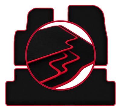 CARLUX-RED automatten voor: Tesla Model 3 sedan (2017-)
