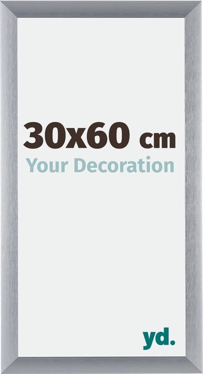 Your Decoration - Fotolijst 30x60 cm - Aluminium - Zilver Geborsteld - Tucson