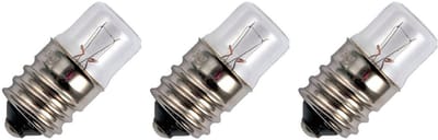 Signaallamp E14 30V 2W - 66 mAh - 3 stuks - T14 Gloeilamp Ø14mm - 30mm - 2500K - Dimbaar