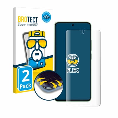 BROTECT - Screenprotector voor Xiaomi Redmi Note 13 4G - Folie Beschermfolie transparant volledig dekking - 2 Stuks