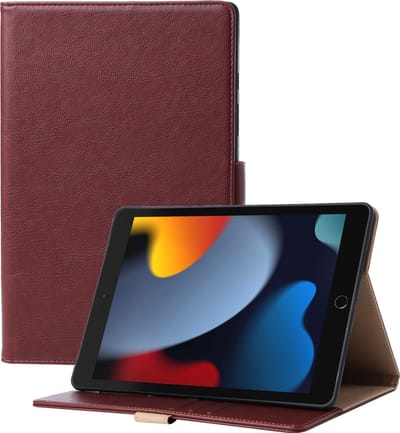 Luxe hoes geschikt voor iPad 10.9 inch 2022 10e Generatie Kunstleer Standaard Opvouwbaar Smart Cover Book Case Hoes