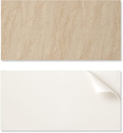 Vinyl decoratie met print, eenvoudig te monteren zonder gereedschap, 100x50 cm, marmerimitatiepatroon.