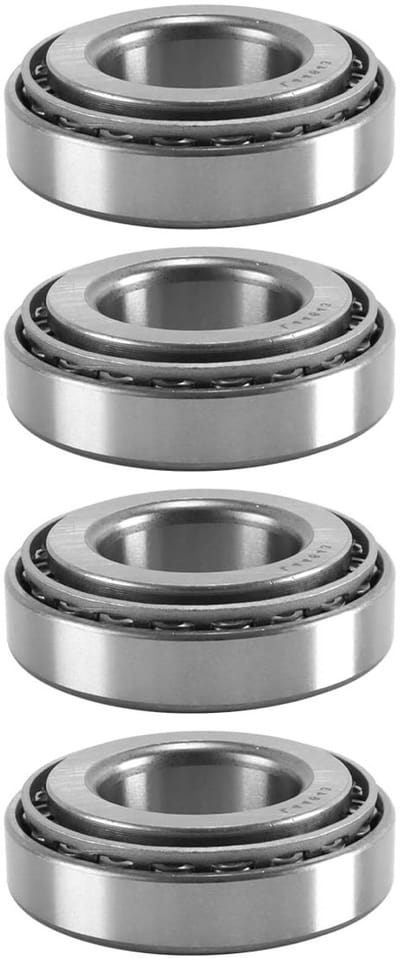 Vervangende kegelrollagers voor aanhangwagens - Set van 4 wiellagers voor naven L44643/L44610/L44600LA, ideaal voor onderhoud en reparatie