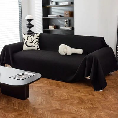 Waterdichte Bankhoes Effen Kleur Wafel Antislip Bankdeken Huis Stofbeschermer Handdoek Universeel voor Alle Seizoenen Bankhanddoek 180x90cm1pcs