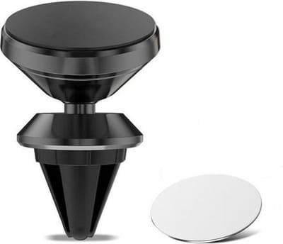 DrPhone A5 Flex – Krachtige Magnetische Ventilatiehouder Smartphones – Draaibaar – Rooster houder – Zwart voor IOS en Android