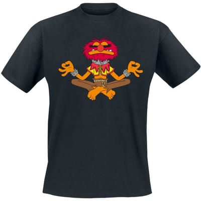 Die Muppets - Disney T-shirt - Animal Meditating - L tot 4XL - voor Mannen - zwart